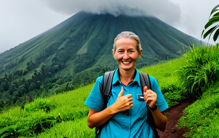 **

"A professional female tourist, fully clothed in modest hiking attire, trekking through the Volcanoes National Park in Rwanda. Lush green vegetation, mist in the background, perfect anatomy, natural proportions, well-formed hands, proper finger count. Safe for work, appropriate content, professional, family-friendly, high quality."

**