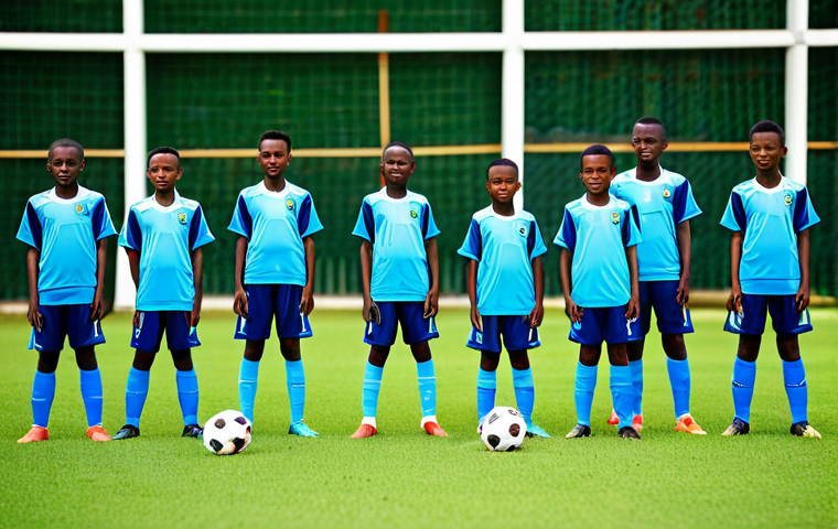 르완다의 주요 축구팀 - Rwandan Football Derby Atmosphere**

"A vibrant and energetic crowd at a Rwandan football derby matc...