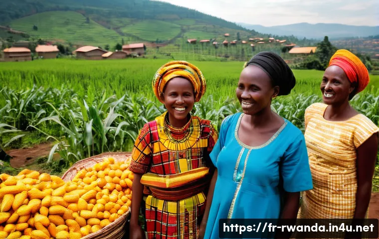 르완다의 주요 기념일 - **"Vibrant Rwandan Umuganura Celebration"**
    A joyful and colorful scene depicting a Rwandan Umug...